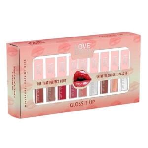 LOVE EARTH  LIP GLOSS  PACK OF 9 3ml