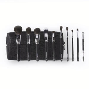 BH 4000 096 bh Ultimate Essentials   10 Piece Face   Eye Brush Set with Bag