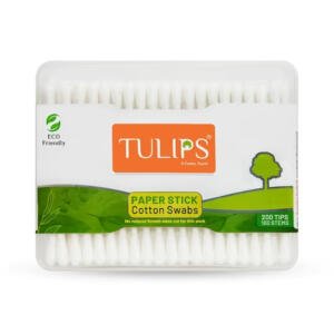TULIPS COTTON PAPER STICK SWABS 100 STEMS