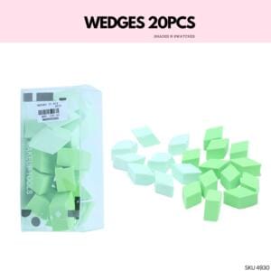ASSORTED WEDGES 20 PCS MIX COLOURS
