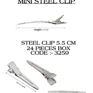 STEEL SECTION CLIP SMALL 6CMS (24PCS BOX)
