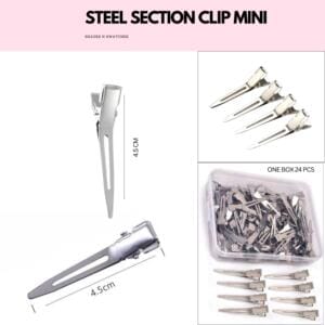 STEEL SECTION CLIP MINI 4.5CMS (24PCS BOX )