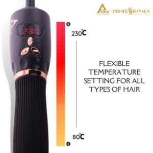 ACEE PRO CERAMIC CURLING TONG ONXY BLACK - 25MM