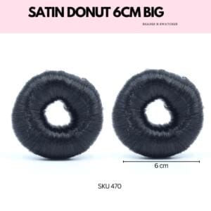 SATIN DONUT 6 CMS BIG SET OF 2 PCS