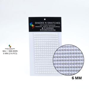 Hair sticker pearl half white (self adhesive )