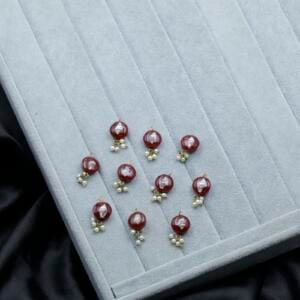 HAIR CHARMS - SHELL BUTTON 10 PCS PACK