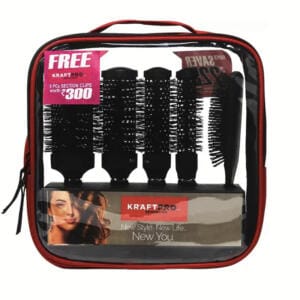KRAFT PRO CERAMIC BRUSH SET (BLACK) FREE SECTION CLIP WORTH 300