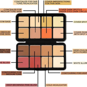 CARLA SECRET CONCEALER HD PALETTE 16 COLOR