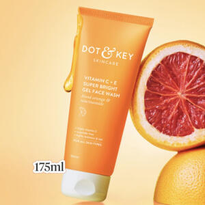 DOT & KEY VITAMIN C+E SUPER BRIGHT GEL FACE WASH WITH SICILIAN BLOOD ORANGE & NIACINAMIDE