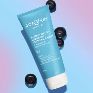 DOT & KEY BARRIER REPIAR + HYDRATING GENTLE FACE WASH WITH 5 CERAMIDES & JAPANESE RICE WATER