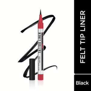 Maybelline High Impact Tattoo Pen Liner, Lasts Up To 48H - Black, Water & Smudge-proof (1g)