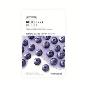 The Face Shop Real Nature Blueberry Face Mask - 20g